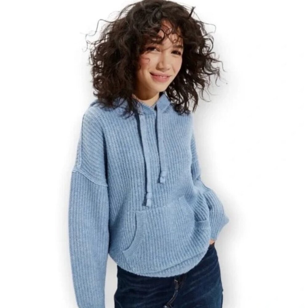 NEW American Eagle Wool Blend Oversized Hoodie Sweater M